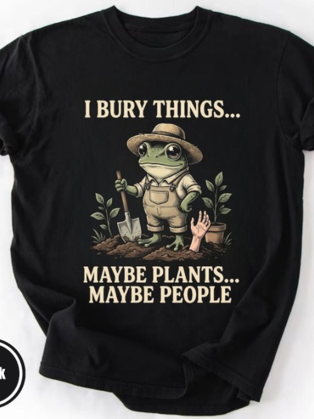Retro Sarcastic Gardening Shirt, Frog Graphic Funny Tshirt For Plant Lover